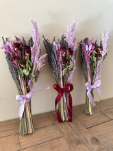 Load image into Gallery viewer, Lilac Dried Flower Lavender Rose Arrangement
