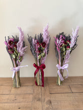 Load image into Gallery viewer, Lilac Dried Flower Lavender Rose Arrangement