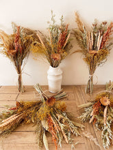 Load image into Gallery viewer, Natural Dried Flower Bouquet Boho Harvest Bunch