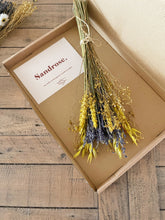 Load image into Gallery viewer, Letterbox Dried Flower Lavender Bouquet With Yellow