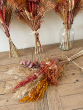 Load image into Gallery viewer, Autumn Dried Pampas Grass & Flower Bouquet Orange & Beige