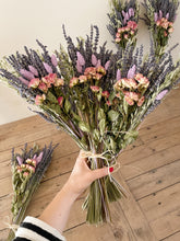 Load image into Gallery viewer, Lavender & Dried Rose Bouquet