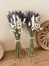 Load image into Gallery viewer, Lavender Dried Flower Bunch With Daises &amp; Bunny Tails

