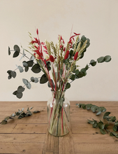 Load image into Gallery viewer, Preserved Eucalyptus Christmas Bouquet | Red &amp; Green Dried Flowers That Last
