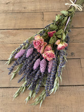 Load image into Gallery viewer, Lavender &amp; Dried Rose Bouquet
